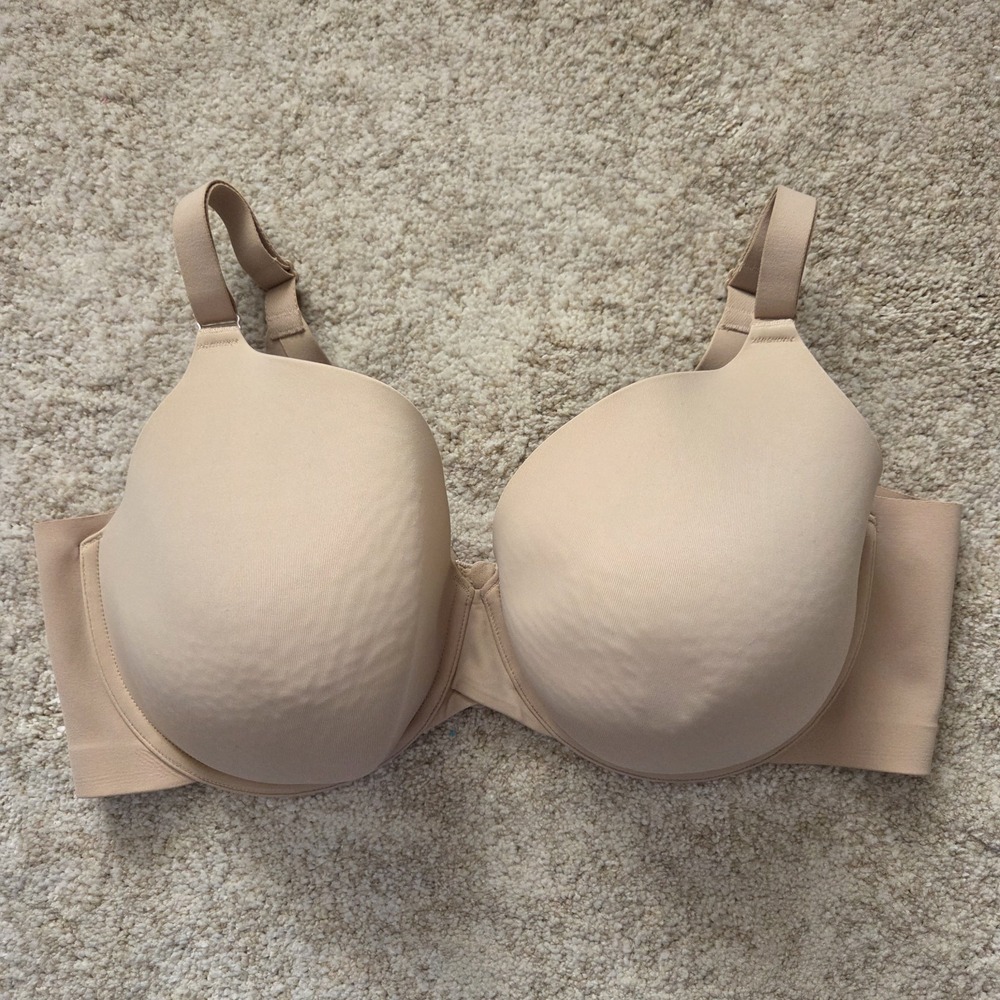 Lane Bryant Cacique Tan Bra 42DDD Smoother Lightly Lined Full Coverage Wired